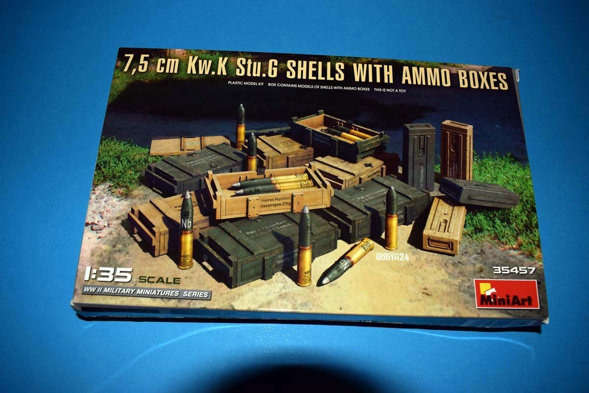 7.5 cm Kw.K Stu.G Shells with Ammo Boxes