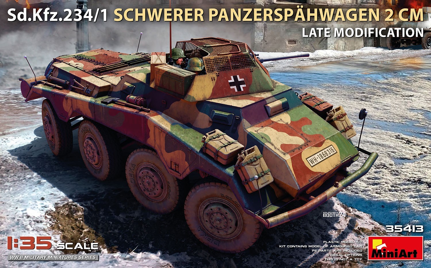 MiniArt 35413 Sd.Kfz.234/1 Schwerer Panzerspähwagen (2 cm). LateMod