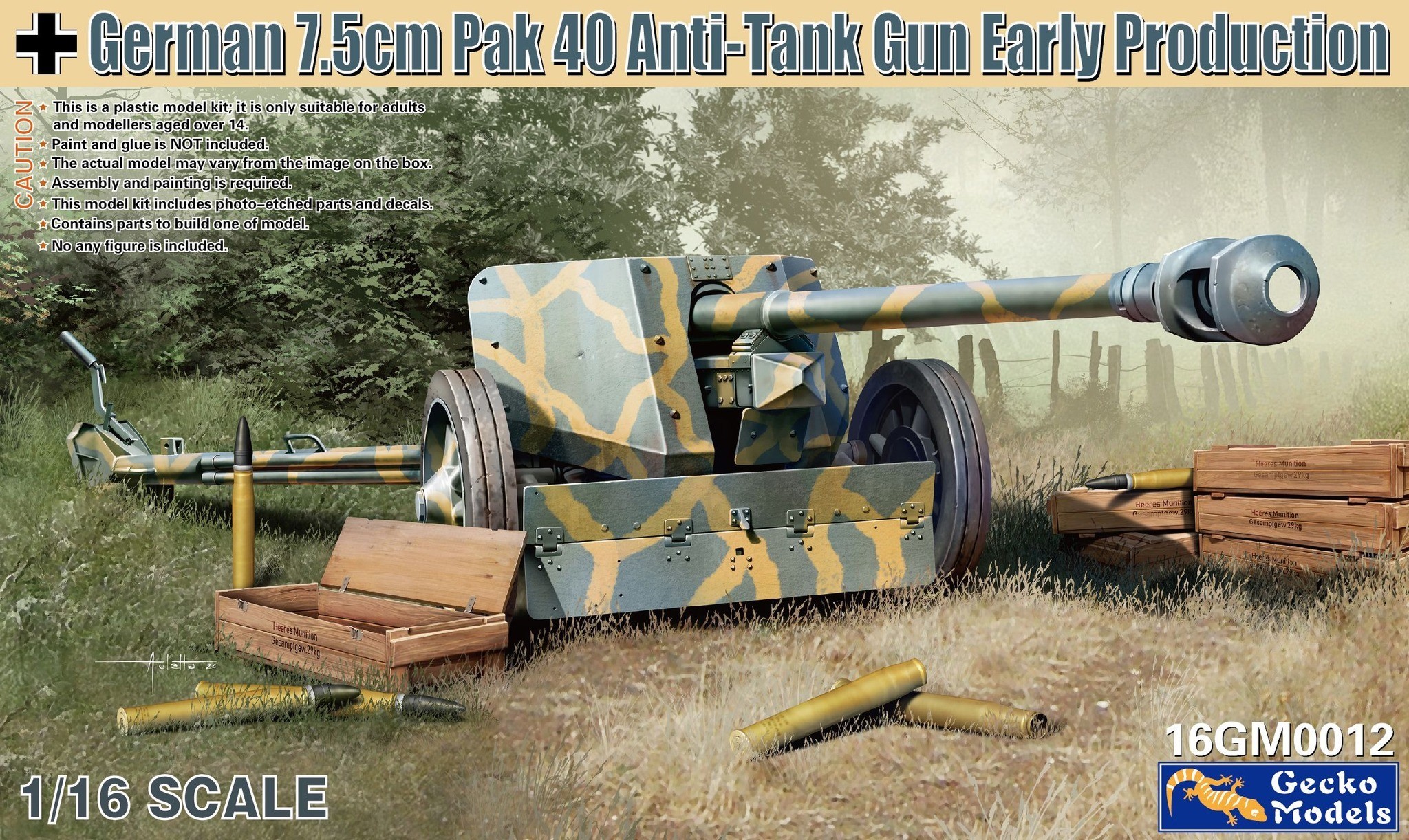Large Scale German 7.5cm PaK 40 Incoming...