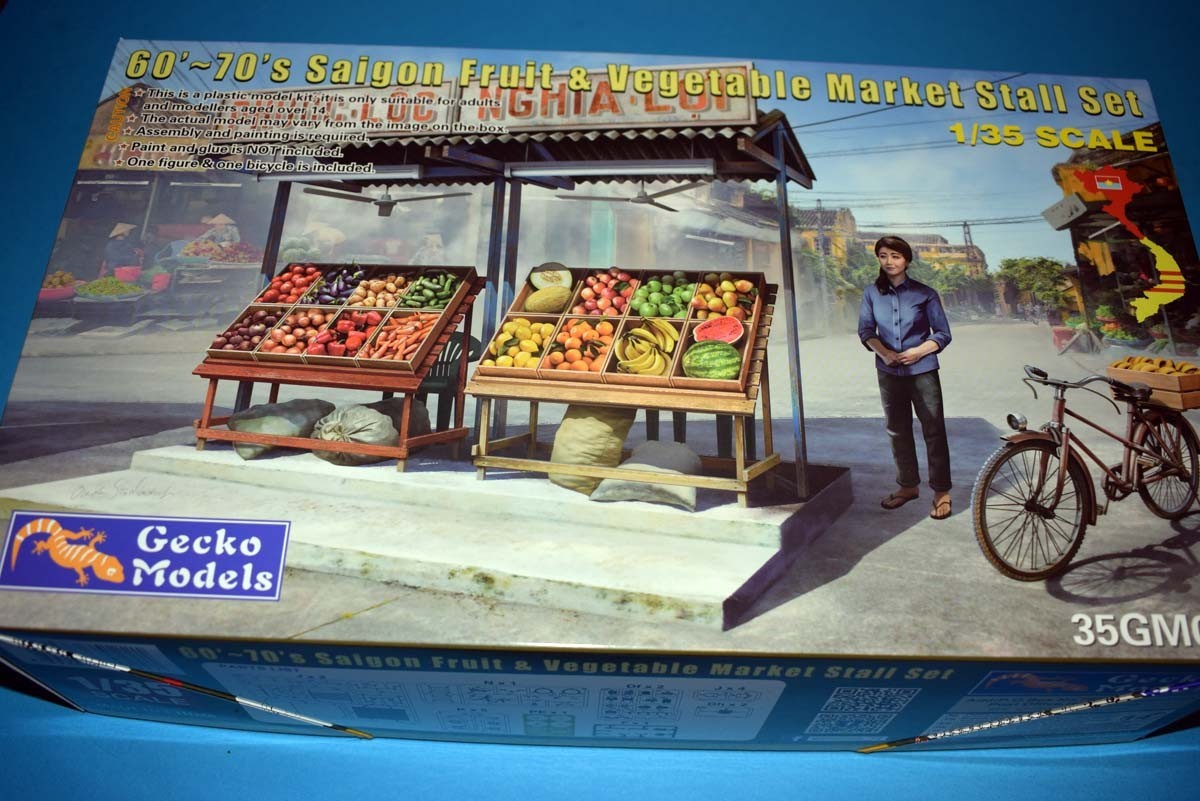1960’s – 70’s Saigon Fruit and Vegetable Market Stall Set