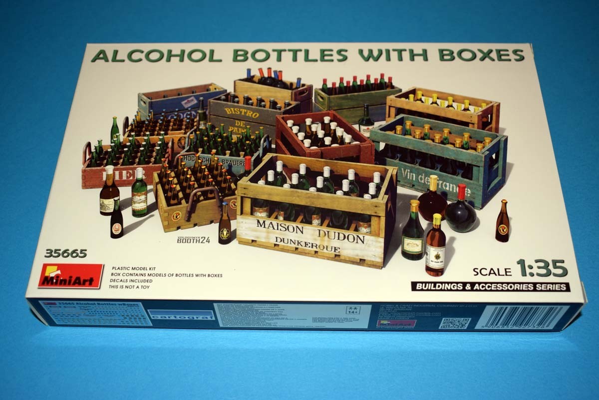 Alcohol Bottles with Boxes