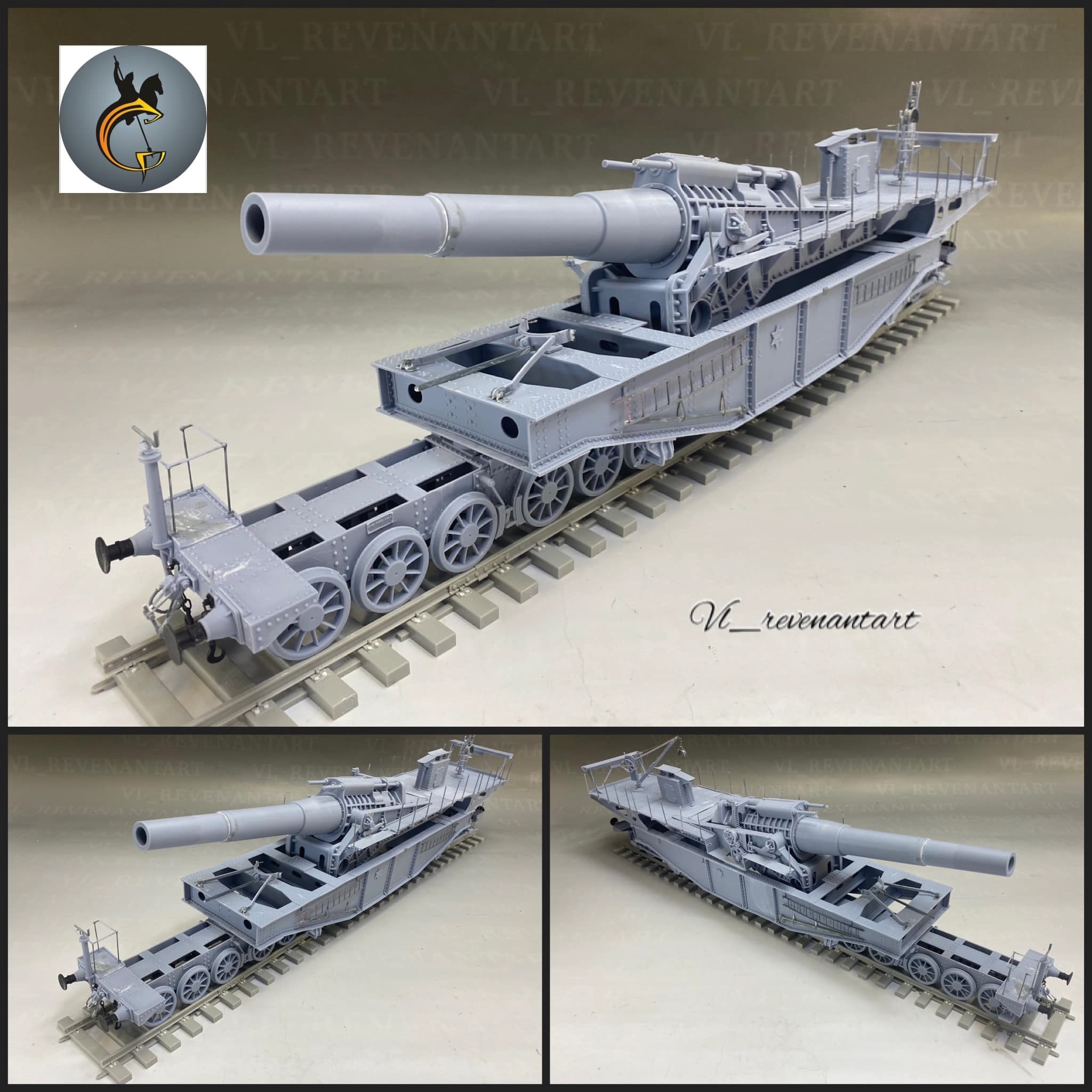 Railway 400mm Howitzer Saint-Chamond Model 1915