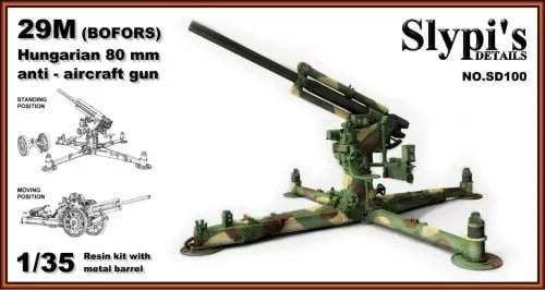29M Bofors 8cm Hungarian AA gun in 1/35