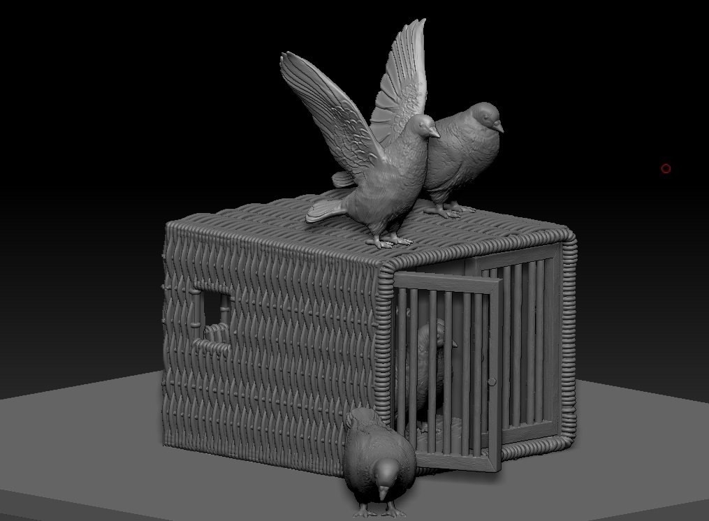 Homing pigeons in 1/24 and 1/35 scales