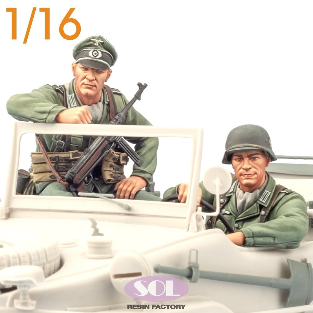 Kubelwagen & Schwimmwagen Crew in Two Scales