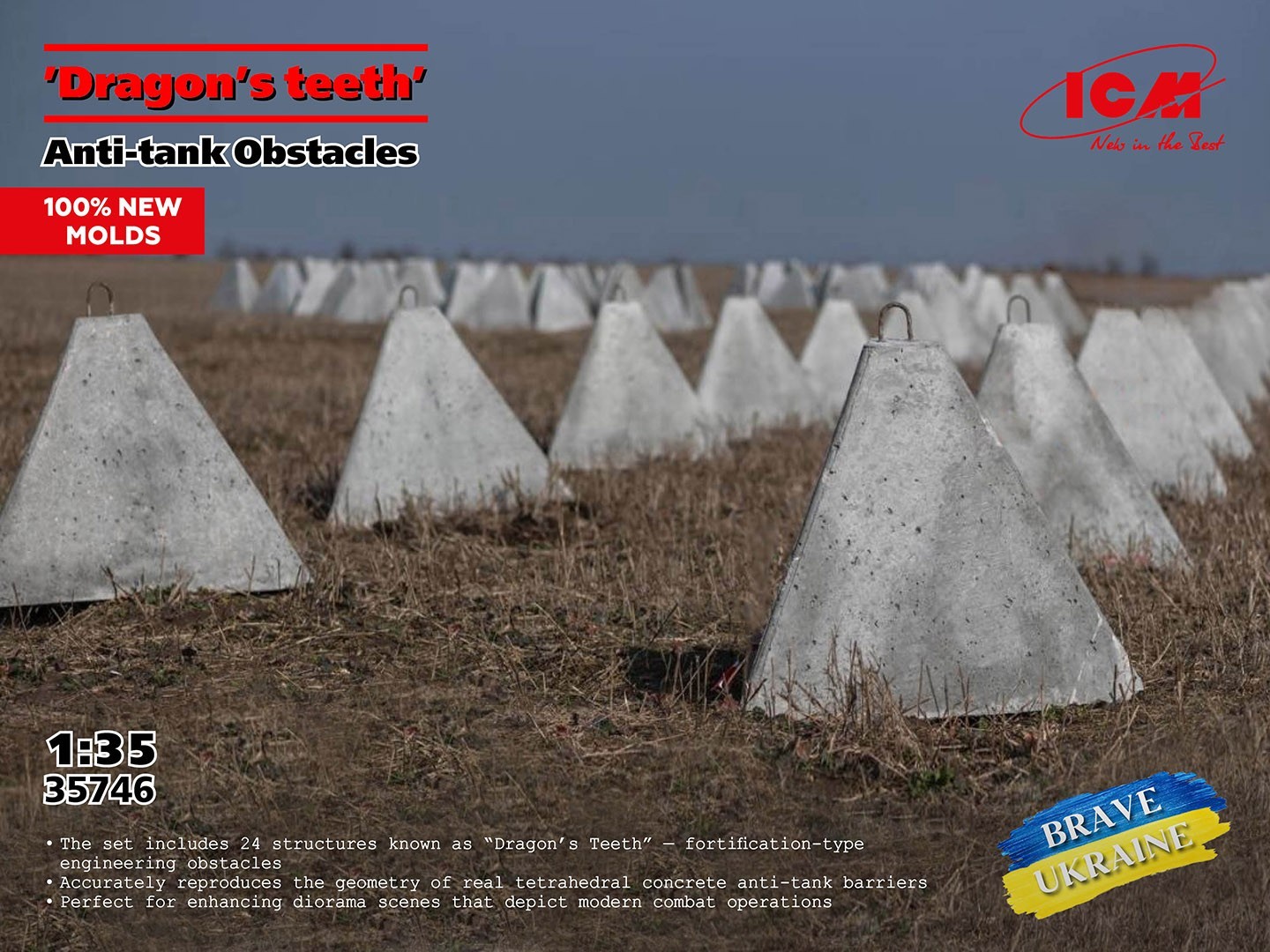 SOON ON SALE! ’Dragon’s teeth’. Аnti-tank Obstacles