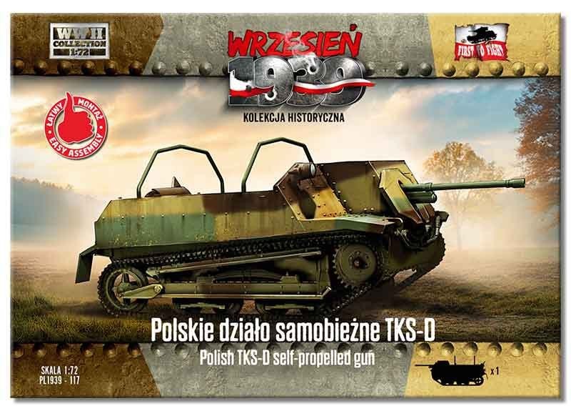TKS-D Self-Propelled Guns in Braille Scale