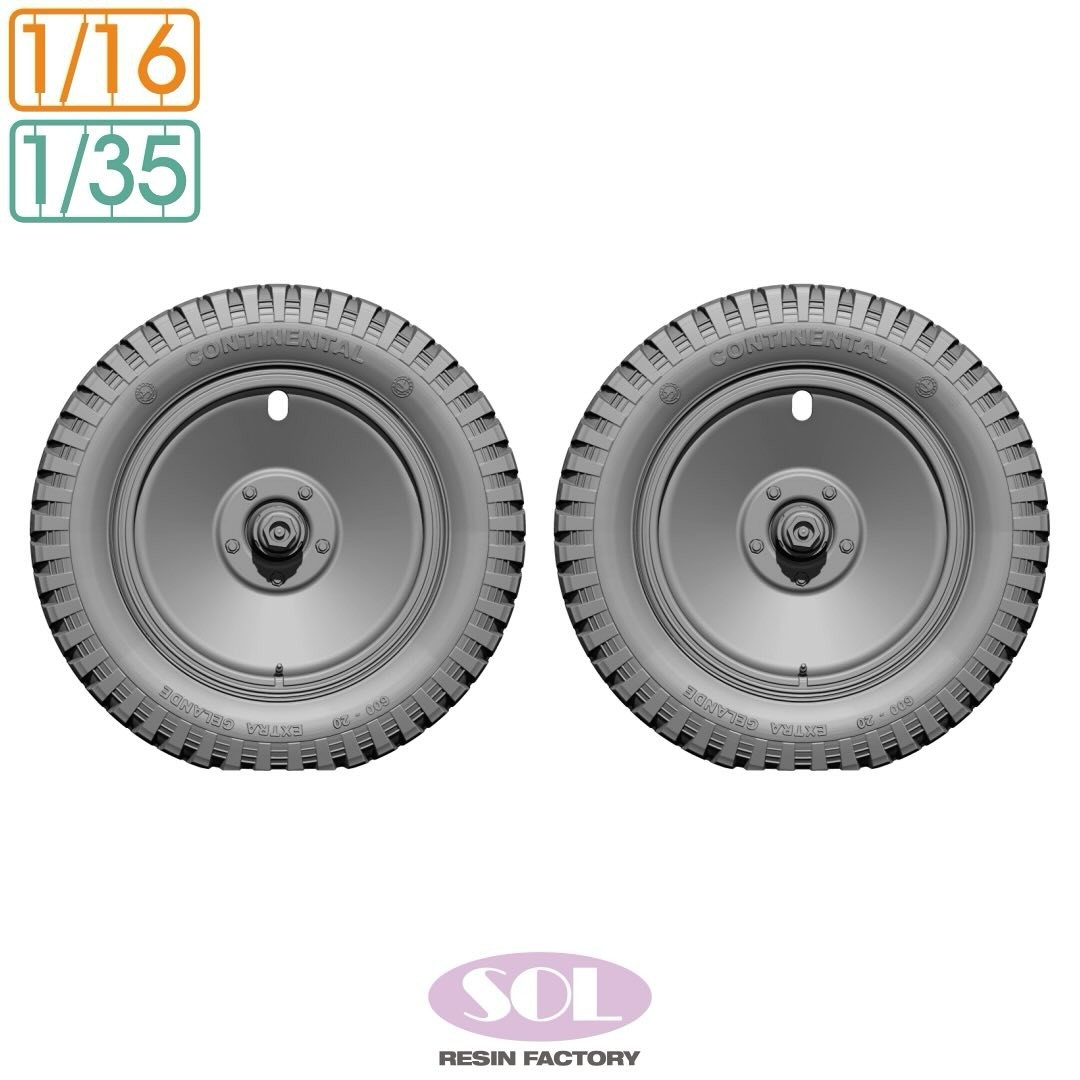 Sd.Kfz.250/1 Wheels, Spare Tire and Rim