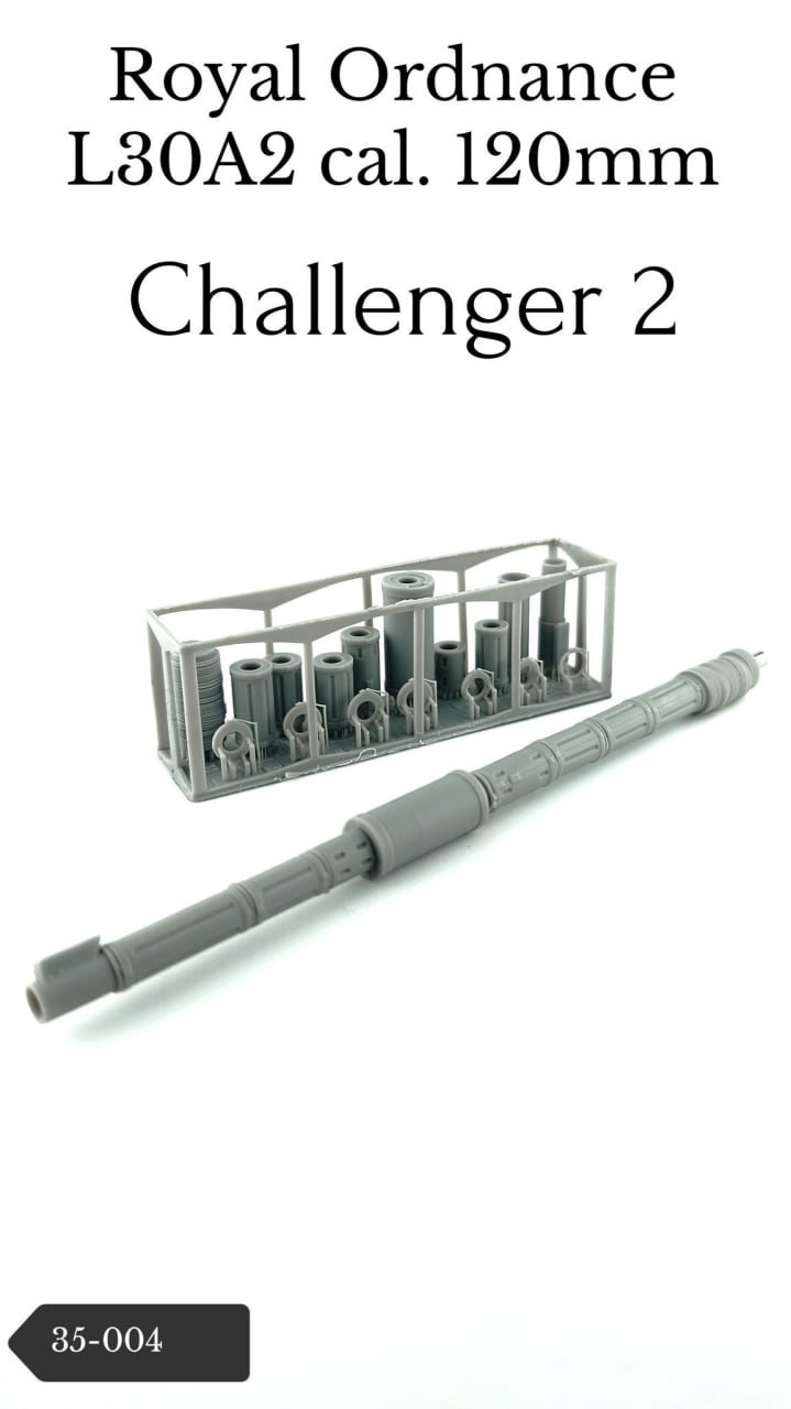 Challenger 2 Tank Barrel in 1/35