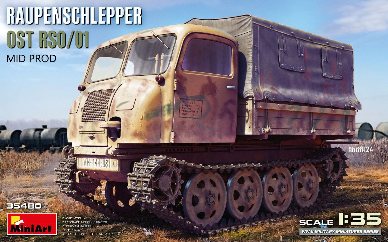 MiniArt Kit 35480 RAUPENSCHLEPPER OST RSO/01. MID PROD