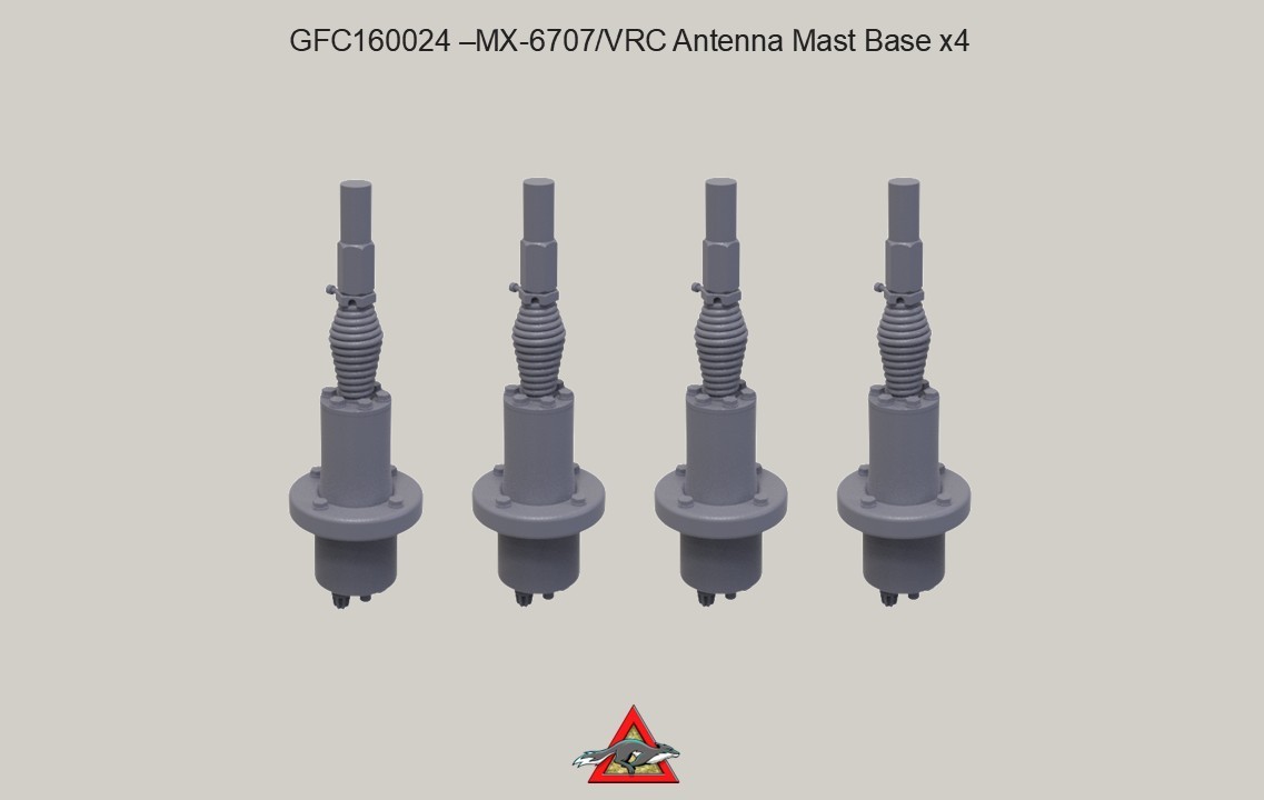 Grey Fox Concepts: 1/16 MX-6707/VRC Antenna mast base