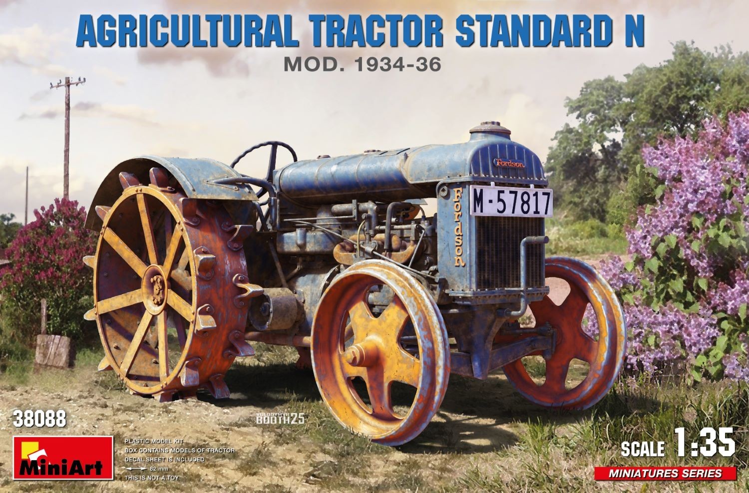 MiniArt 38088 AGRICULTURAL TRACTOR STANDARD N MOD. 1934-36