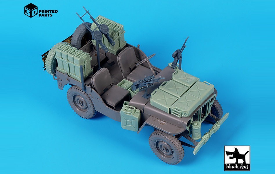 Black Dog: 1/16 SAS Jeep Accessories