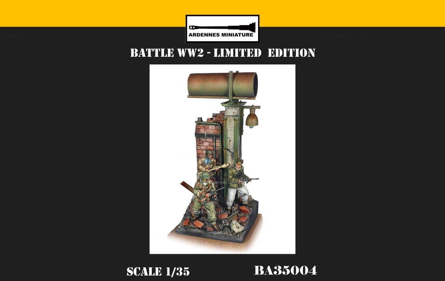 Ardennes Miniature: Urban Combat Scene