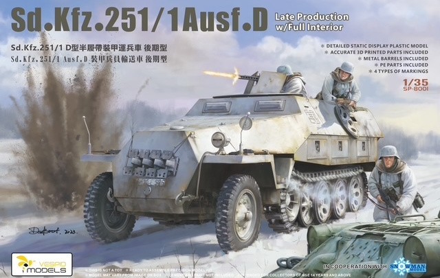 Vespid: Sd.Kfz. 251 Ausf. D in two versions