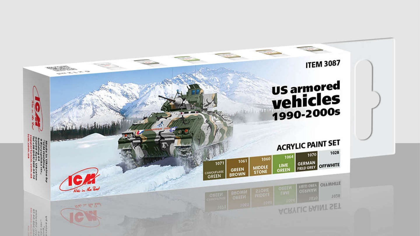 SOON ON SALE! Acrylic paint set for US Armored vehicles 1990-2000s