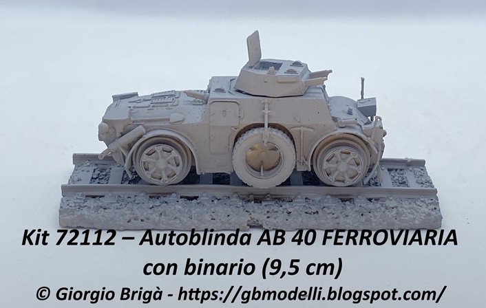 GB Modelli: Autoblinda AB Railway version