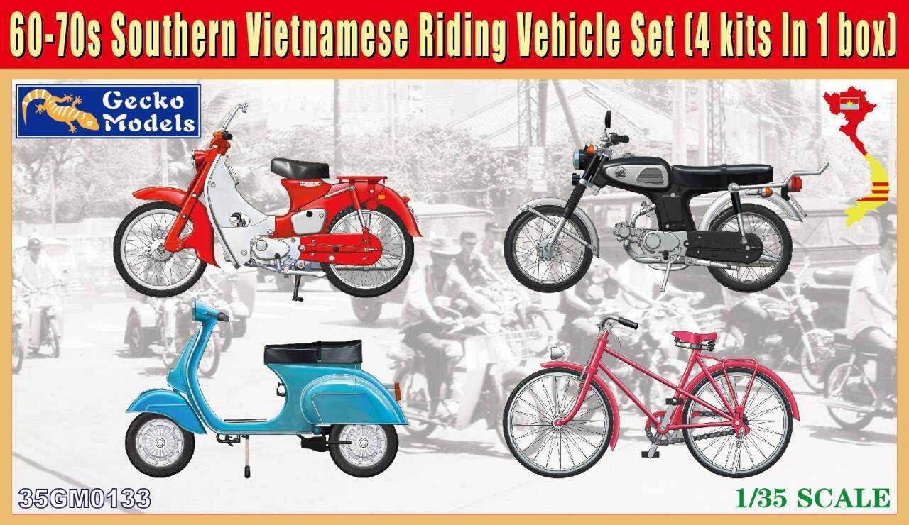 60-70s Southern Vietnamese Riding Vehicle Set (4 kits in box)