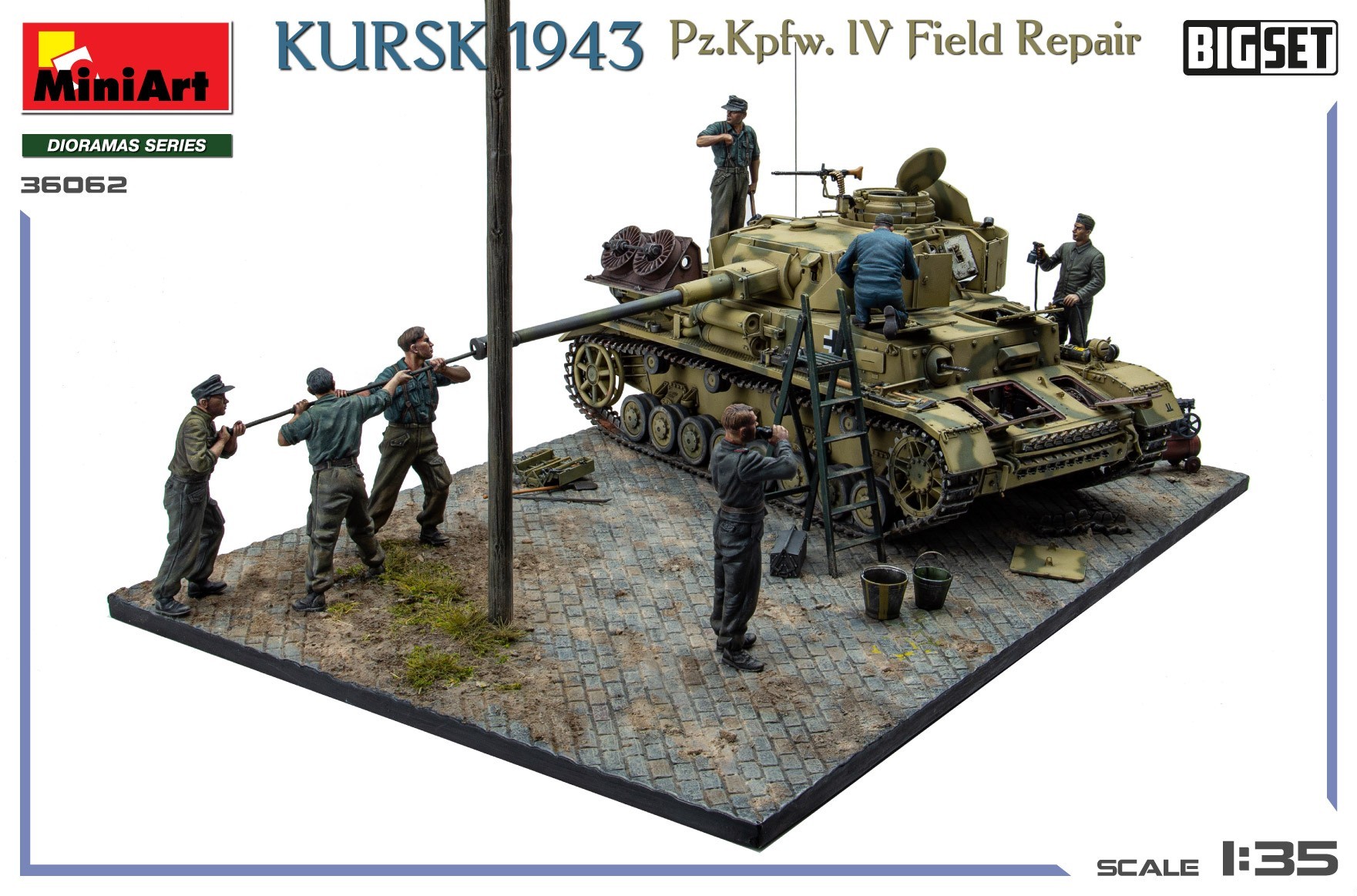 MiniArt 36062 KURSK 1943. Pz.Kpfw. IV Field Repair. BIG SET