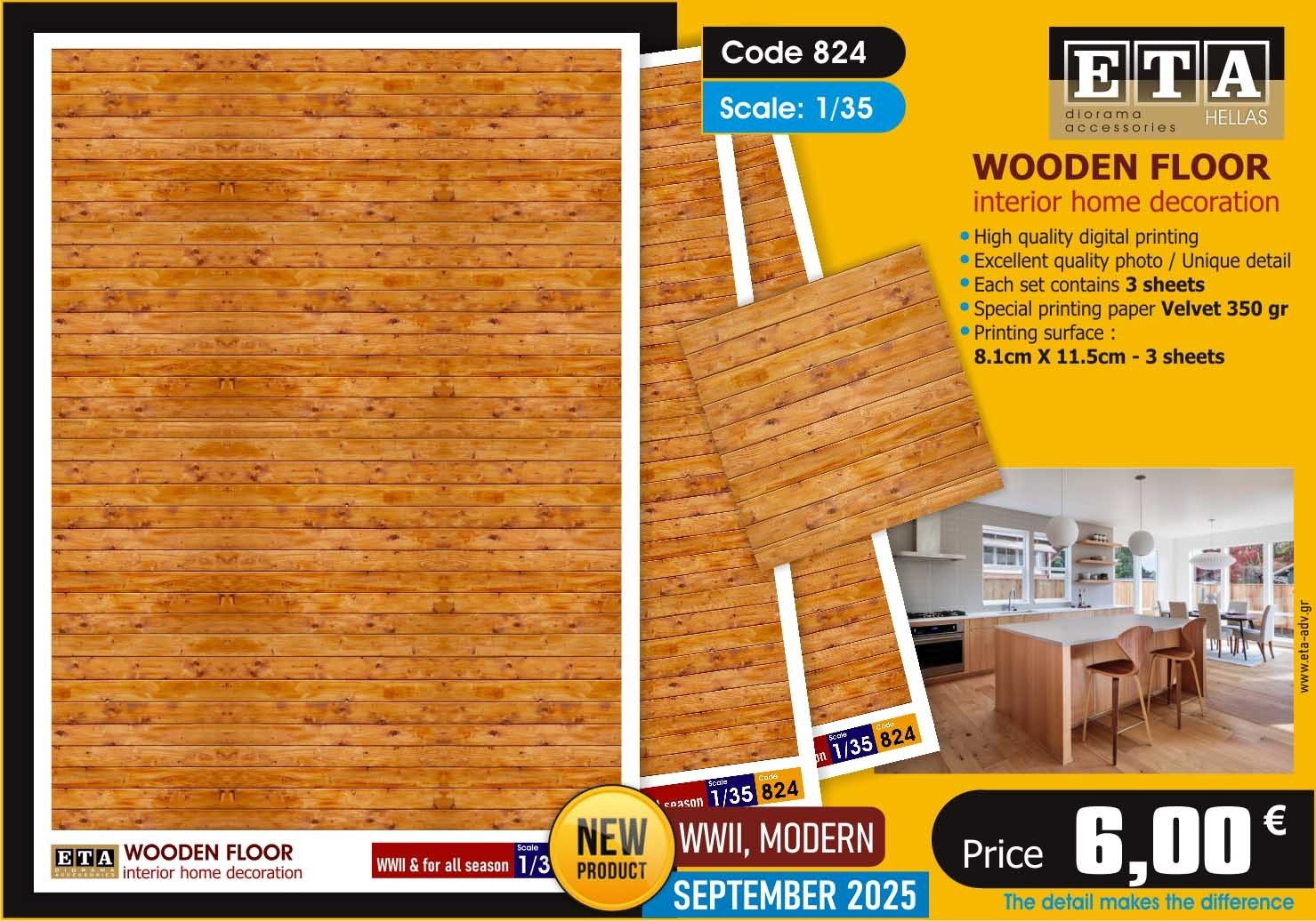 ETA Diorama - September 2025 releases : Wallpaper, Wooden Floor & wall
