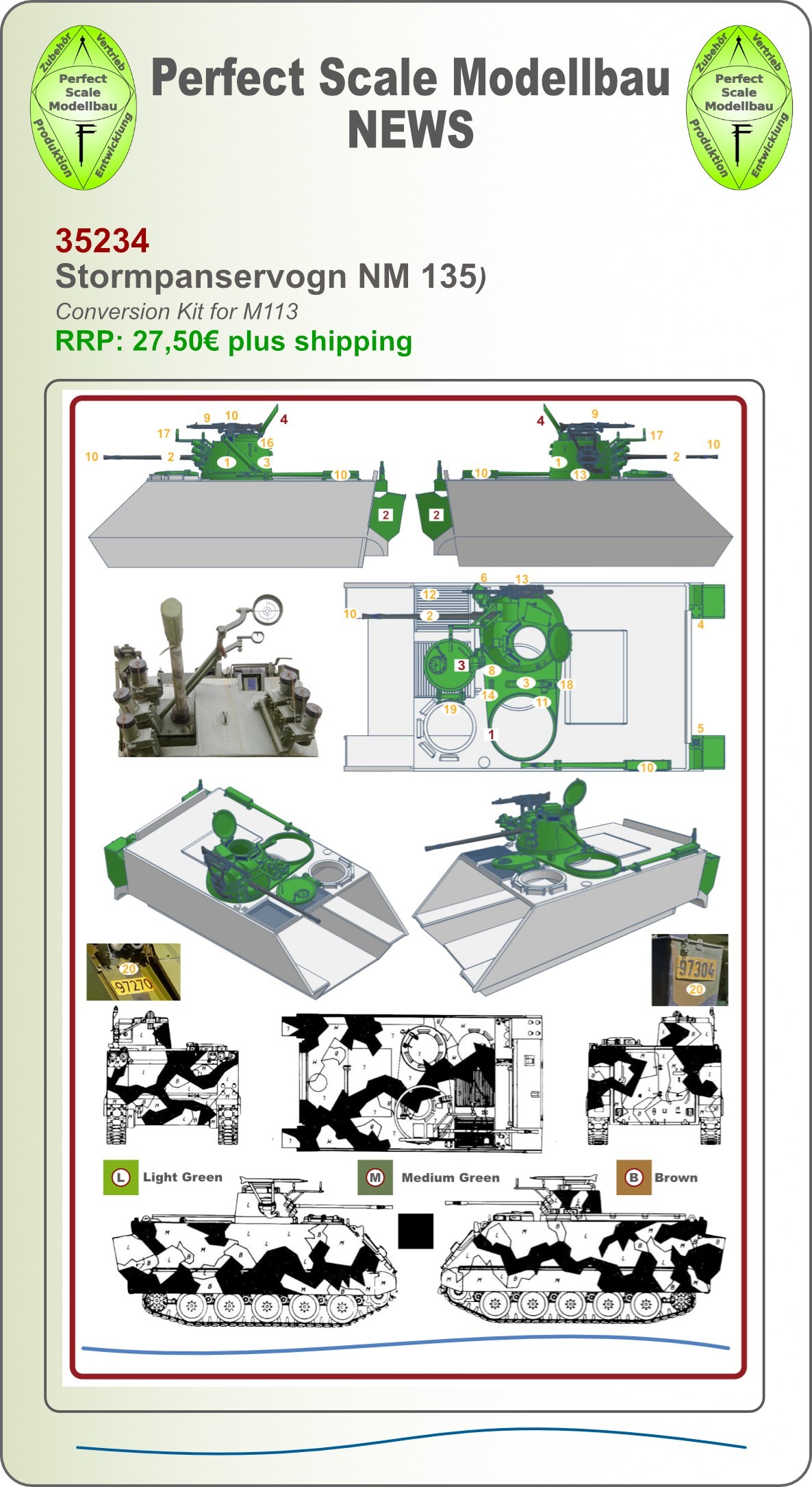 Norwegian M113 Conversion & Antenna Mounts from Perfect Scale