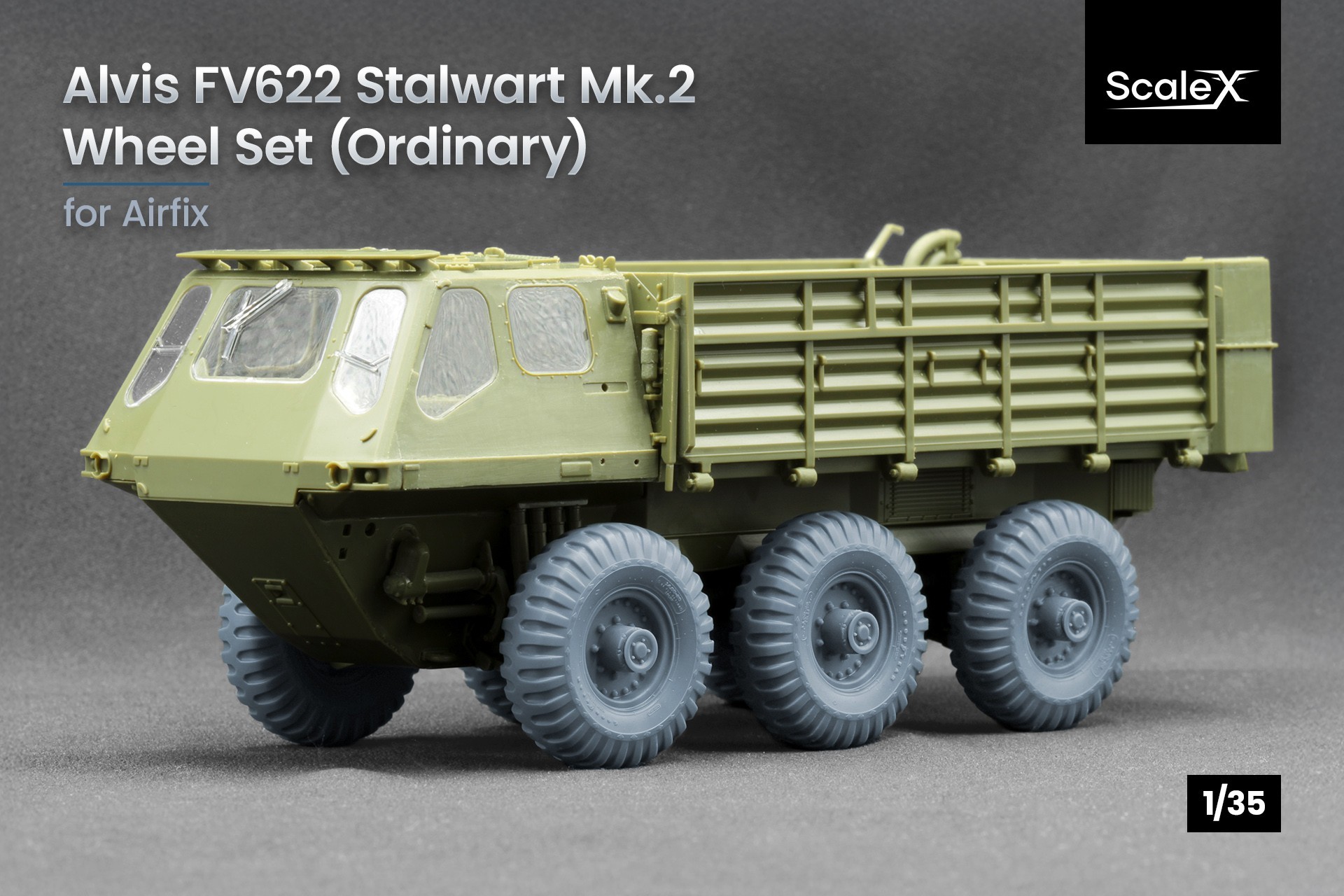 Stalwart, FJ43, MAZ & Trailer and BTR Wheels