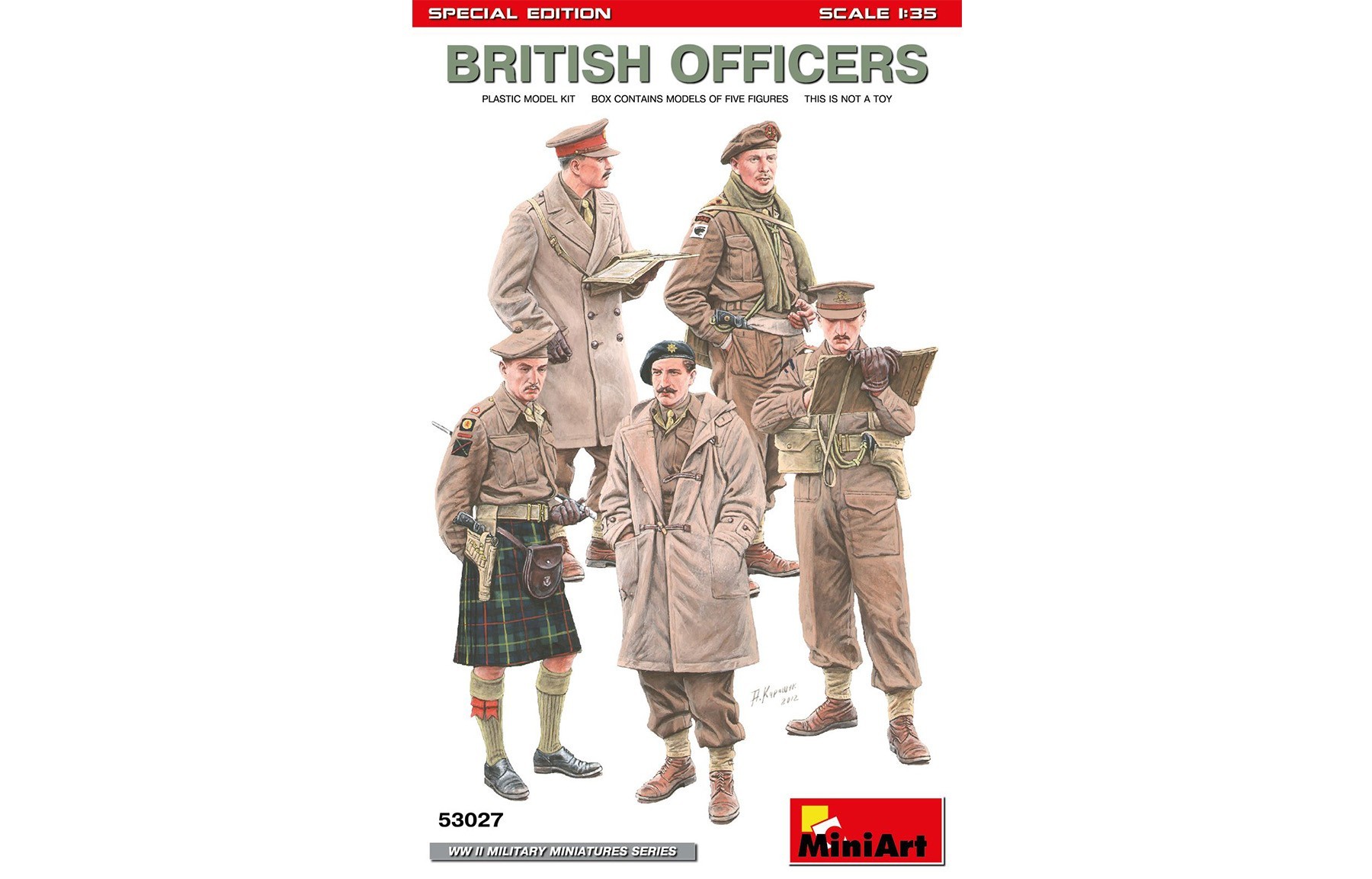 MiniArt 53027 BRITISH OFFICERS. SPECIAL EDITION