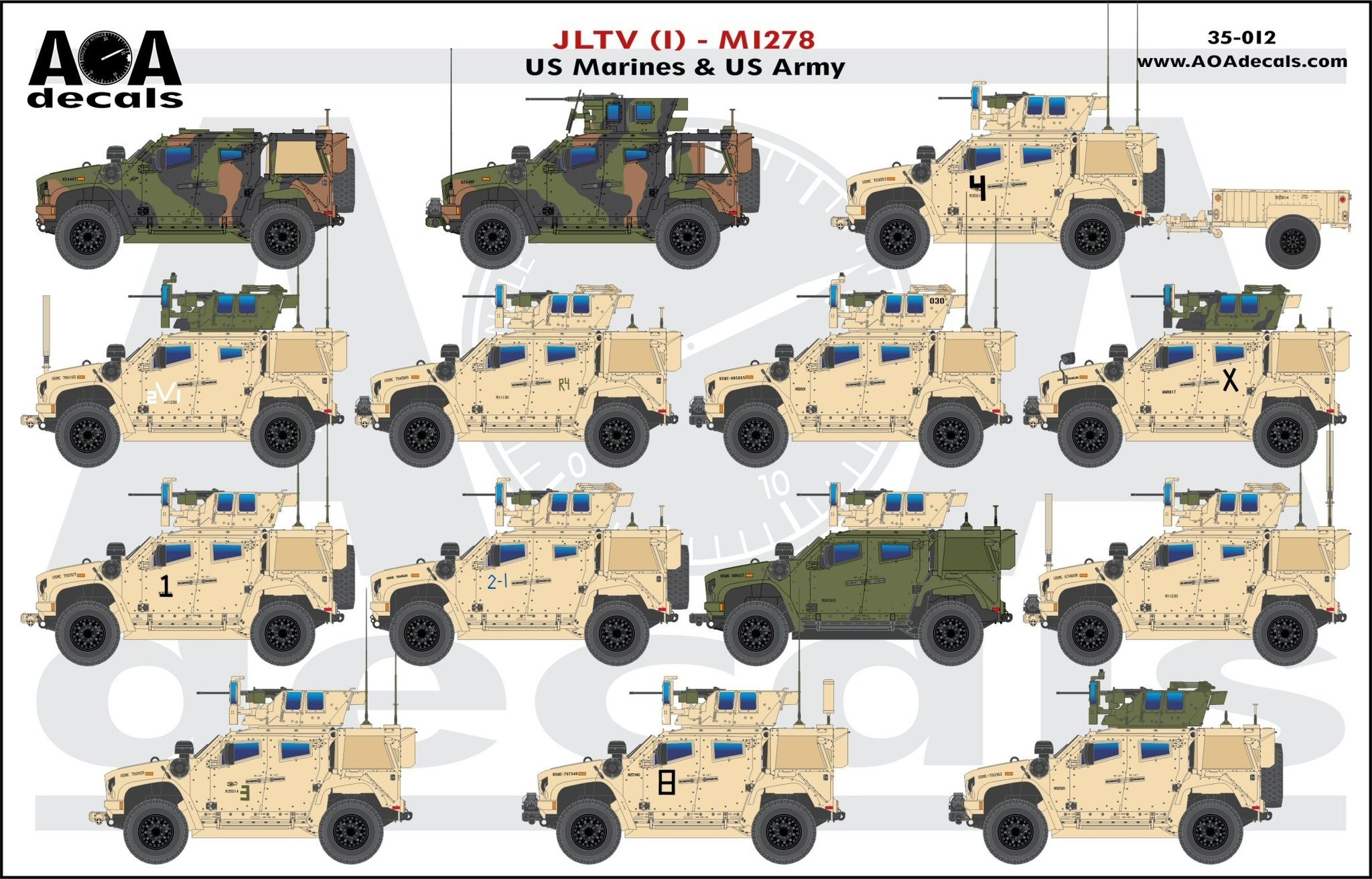 AOA: M-ATV and JLTV Decals