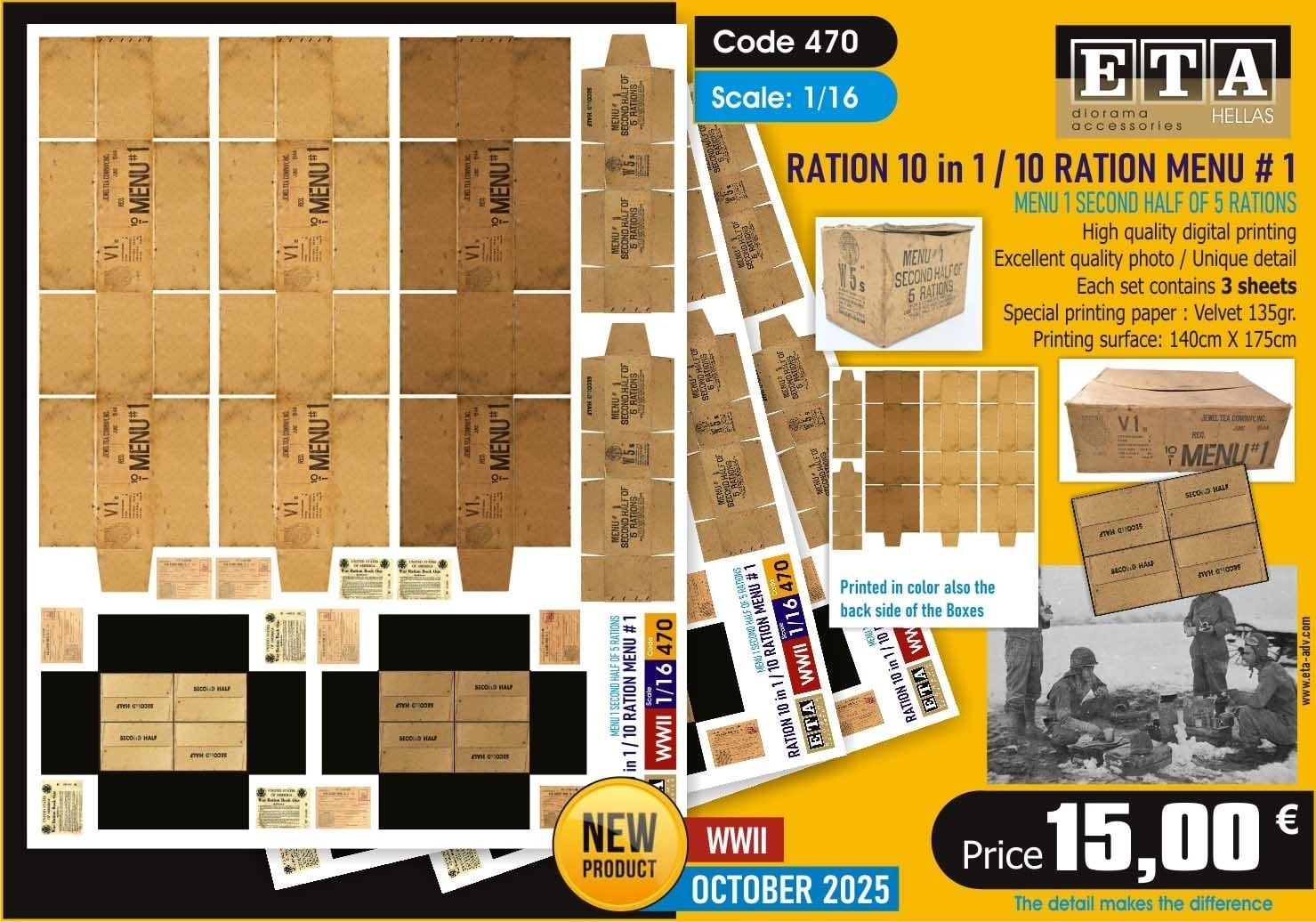 ETA Diorama - 1/16 scale Ration 10 & Floor tiles