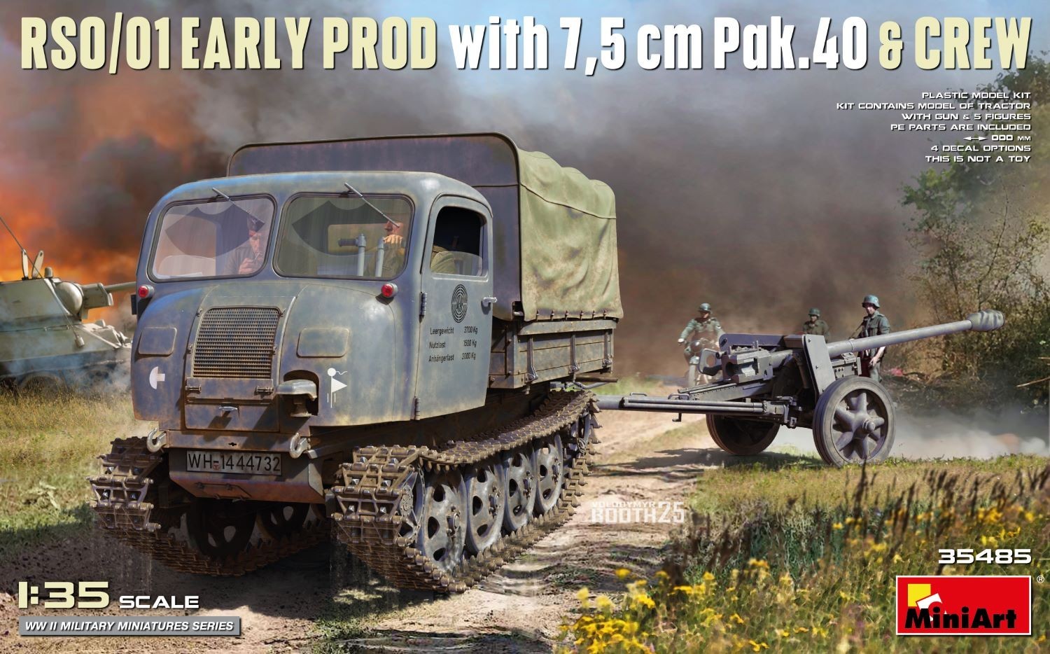 MiniArt RSO/01 EARLY PROD. with 7,5 cm Pak.40 & CREW