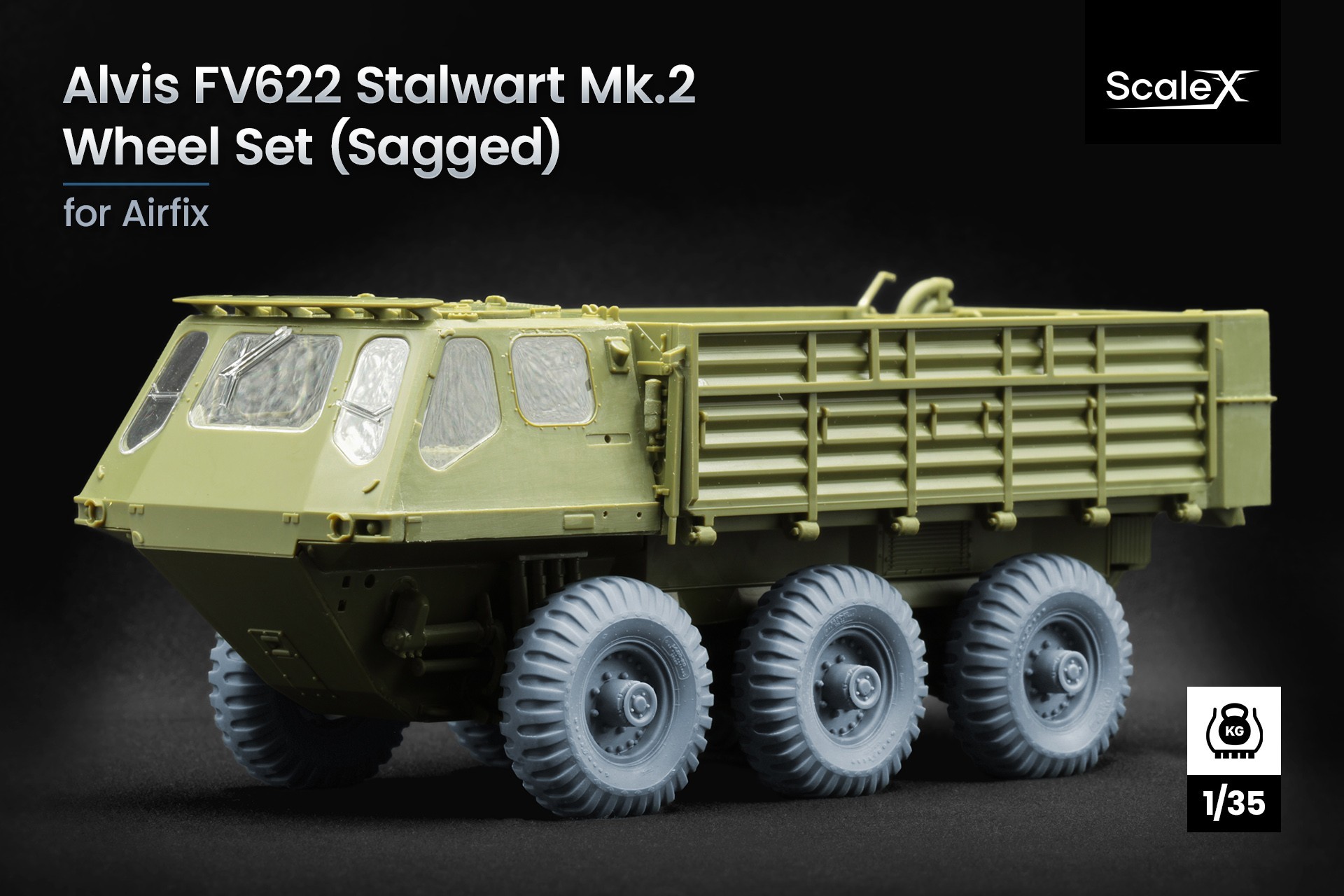 Alvis FV622 Stalwart Mk.2 Sagged Wheel Set (WM 35026S)