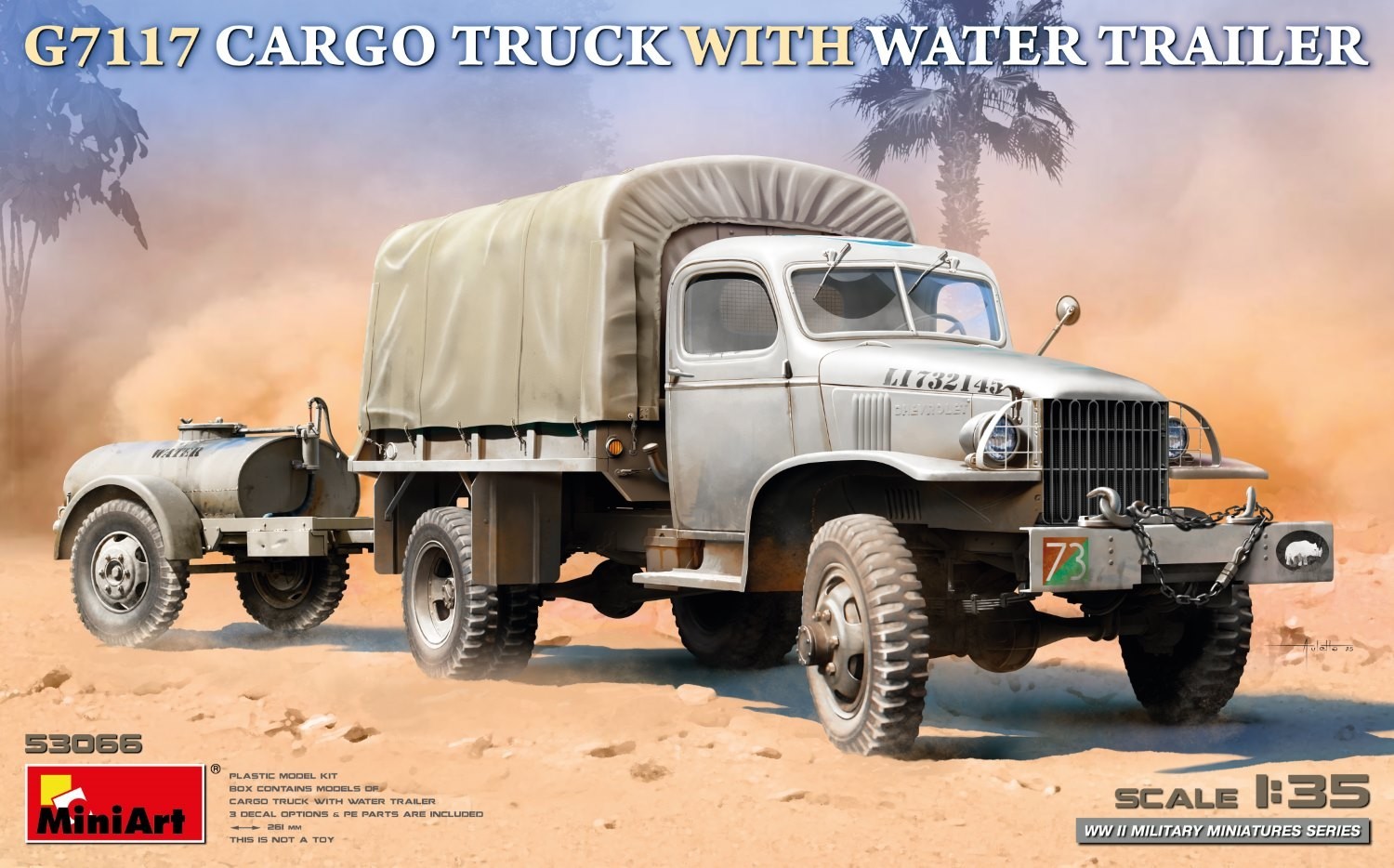 53066 G7117 CARGO TRUCK WITH WATER TRAILER