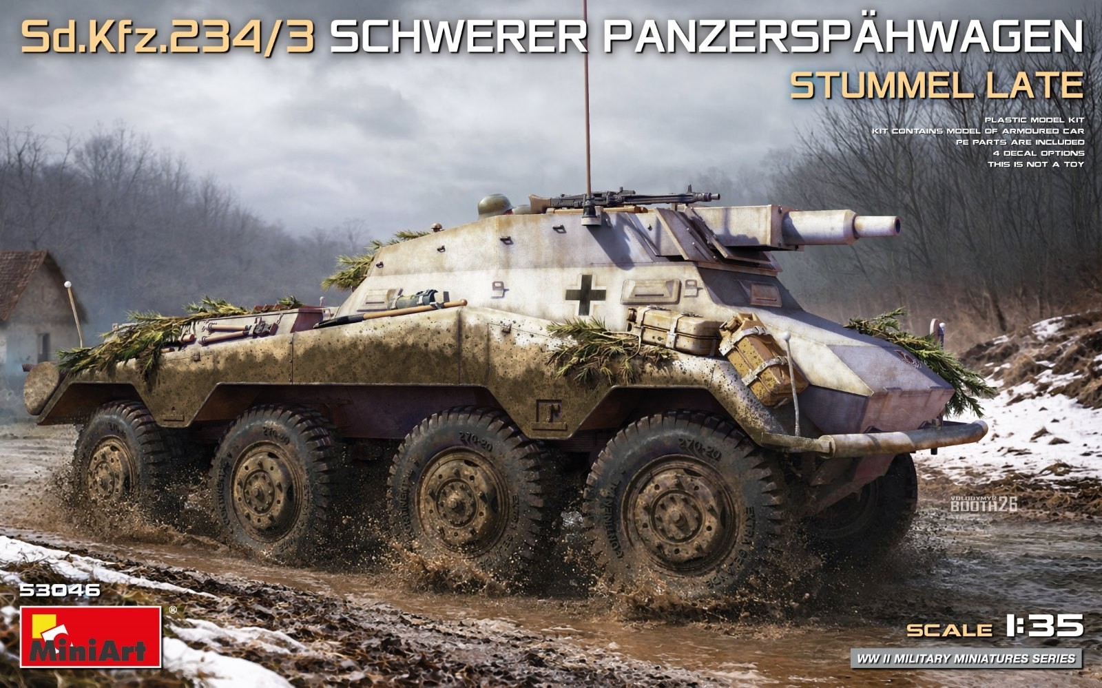 53046 Sd.Kfz.234/3 SCHWERER PANZERSPÄHWAGEN. STUMMEL LATE