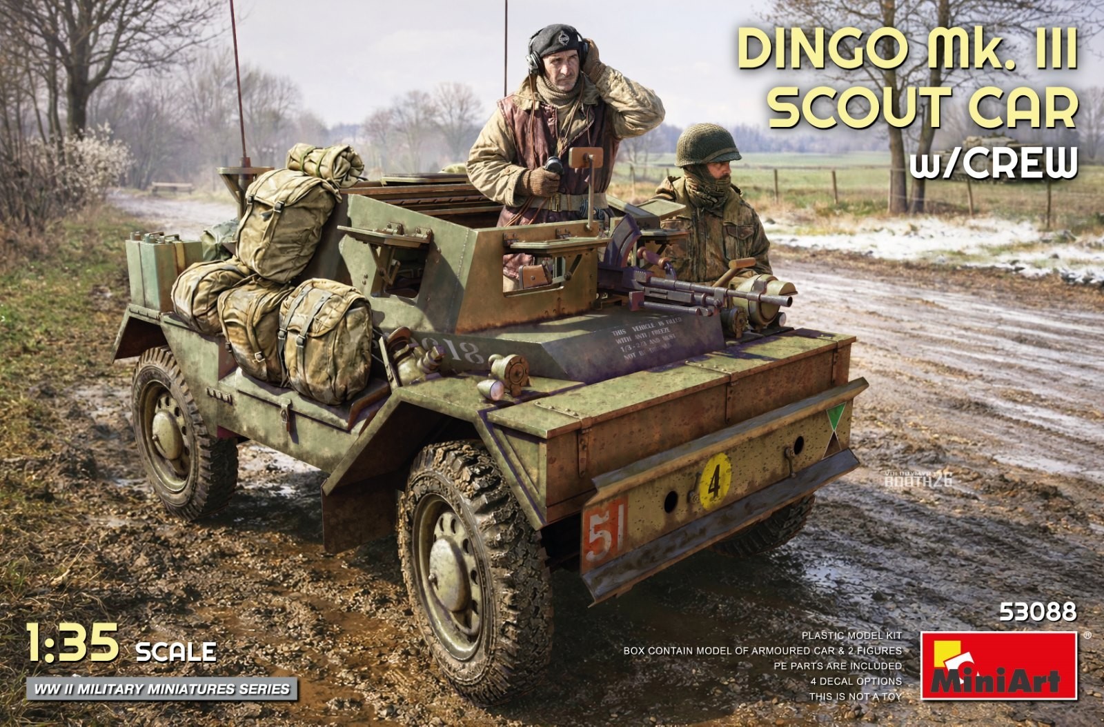 MiniArt DINGO Mk. III SCOUT CAR w/CREW