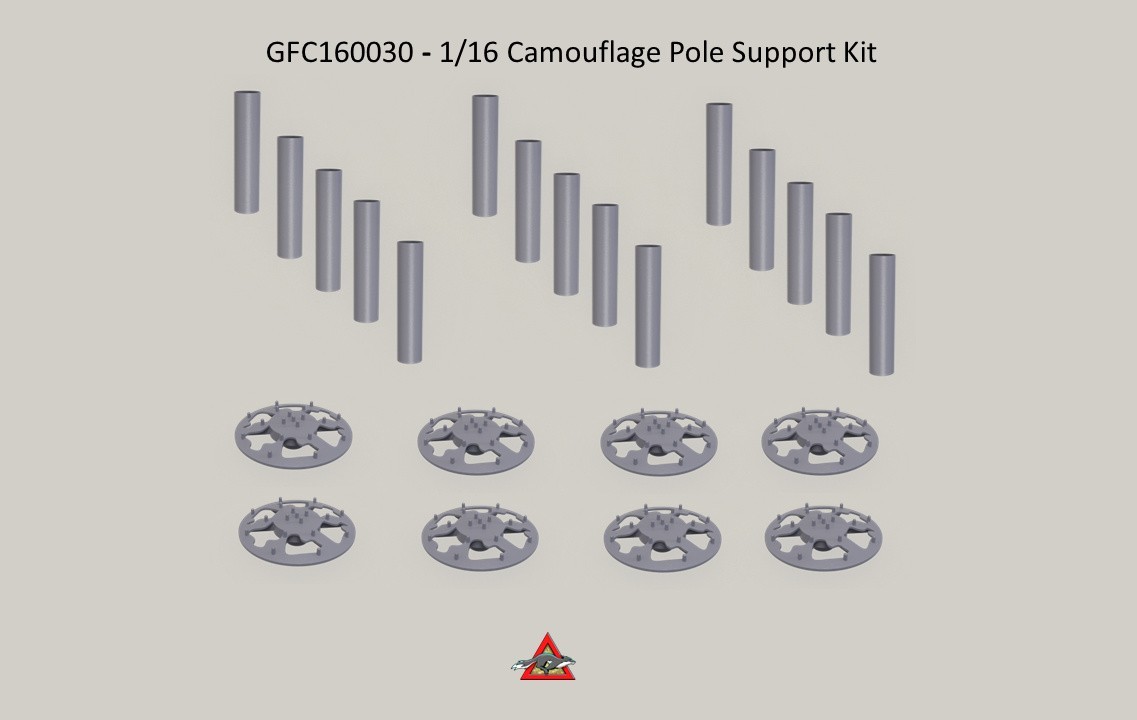Grey Fox Concept: 1/16 Camouflage Pole Support Kit