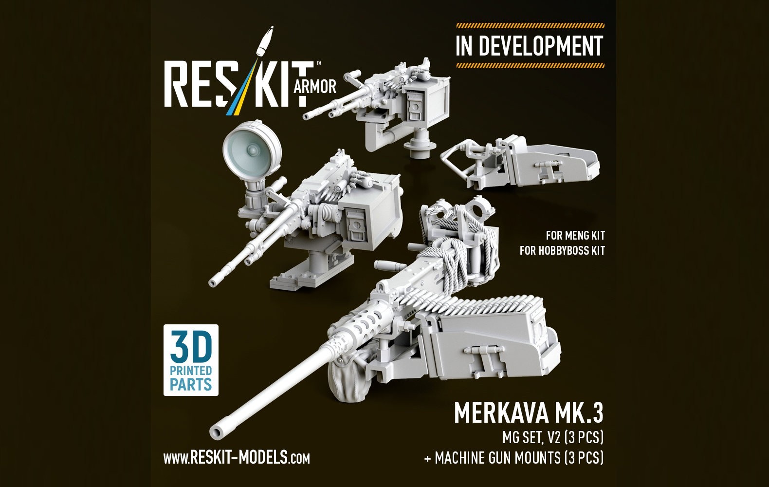 Reskit: Merkava Mk 3 Machine Guns