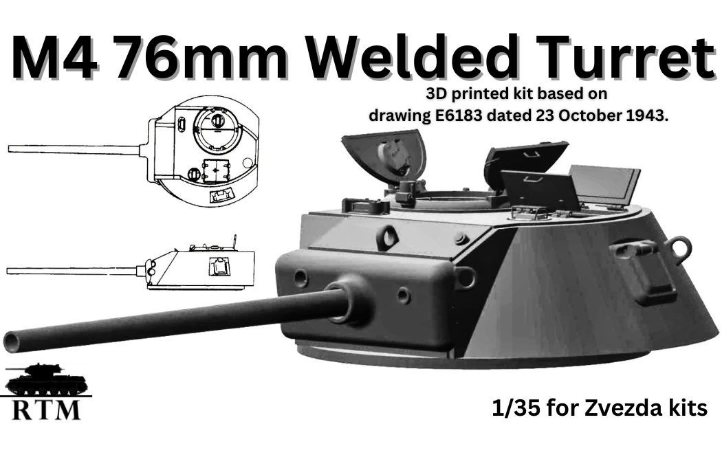 Resin Tech: M4 76mm Sherman Turret Welded Construction