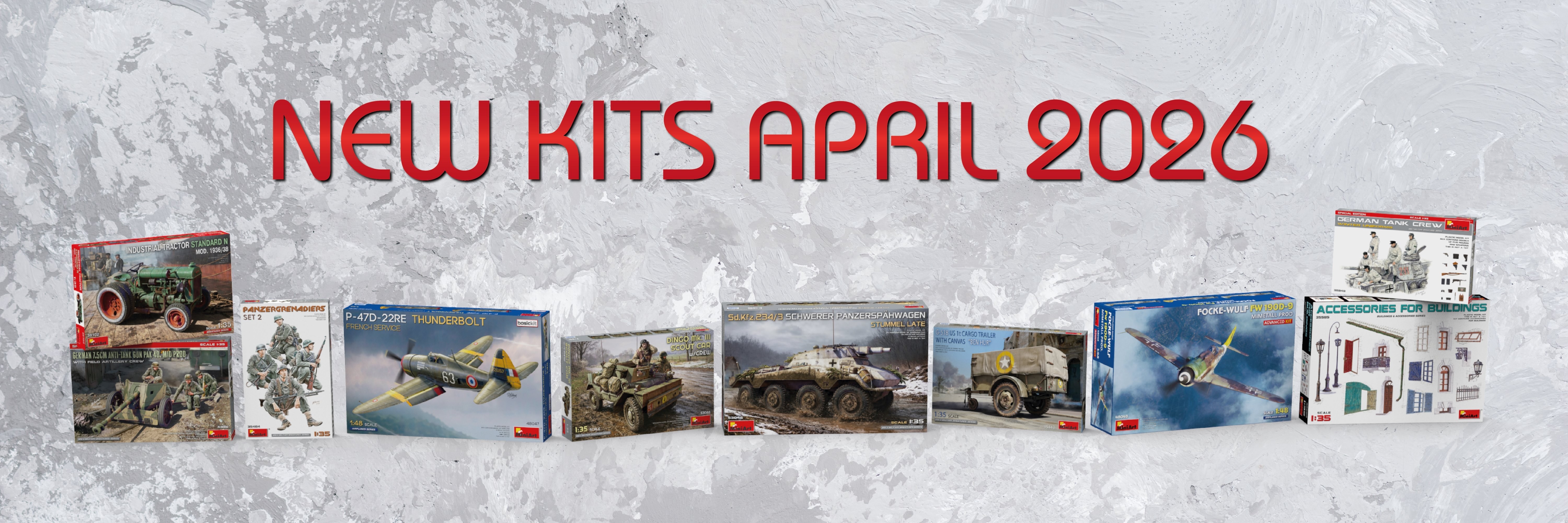 New MiniArt Kits Available ✅ April 2026