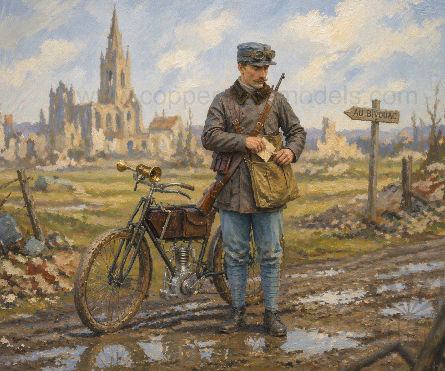 Copper State Models: WWI French Dispatch Rider