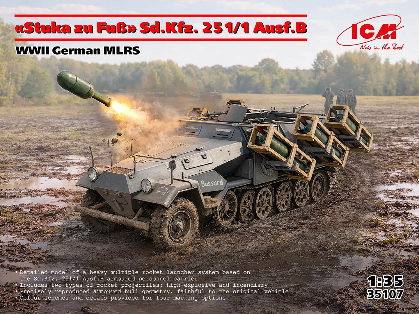 SOON ON SALE! “Stuka zu Fuß” Sd.Kfz. 251/1 Ausf.B, WWII German MLRS