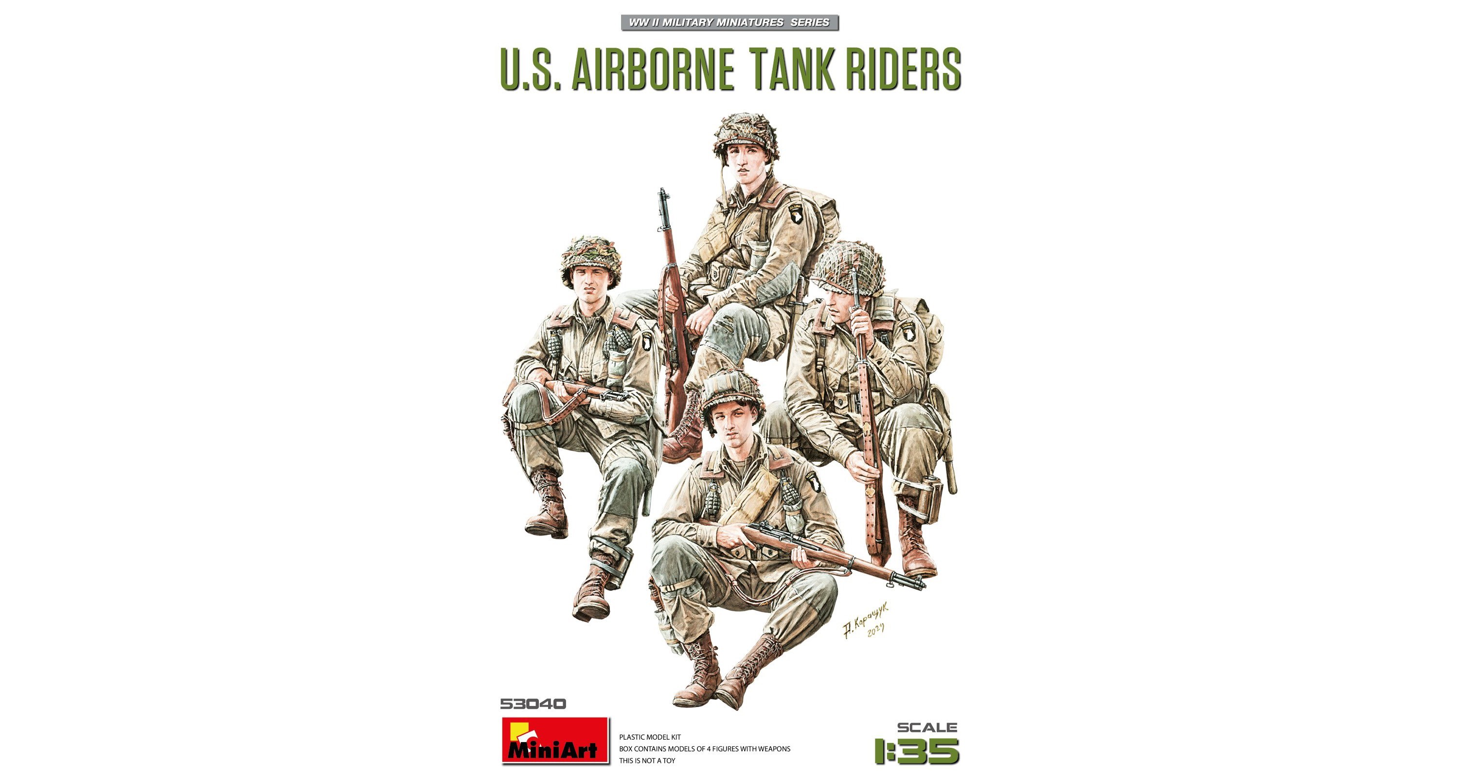 Miniart U.S. AIRBORNE TANK RIDERS