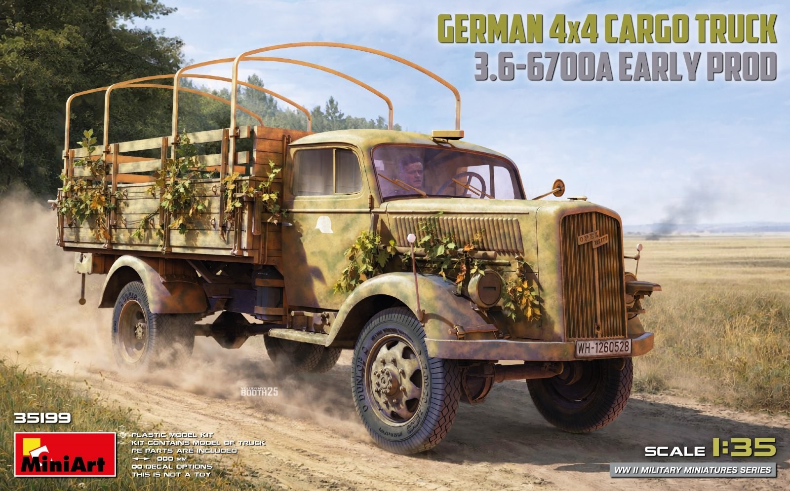MiniArt GERMAN 3T 4x4 CARGO TRUCK 3.6-6700A EARLY PROD
