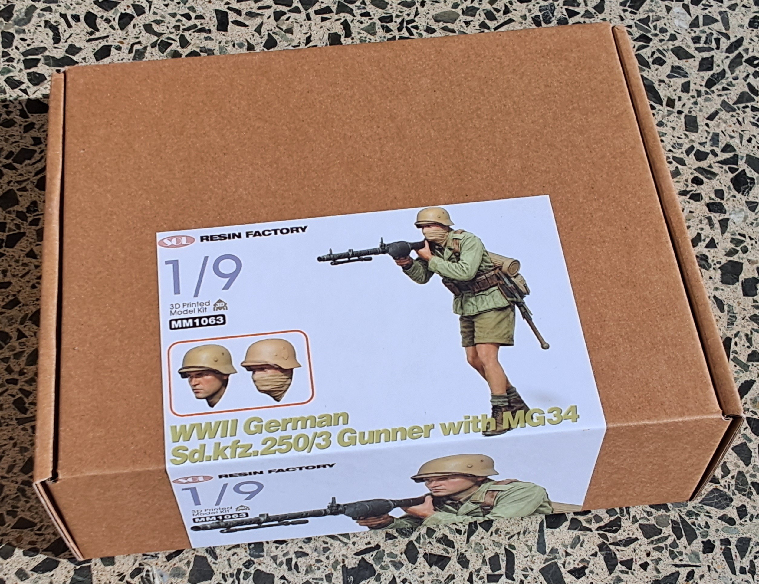 Deutsche Afrikakorps MG34 Gunner 1/9 Scale