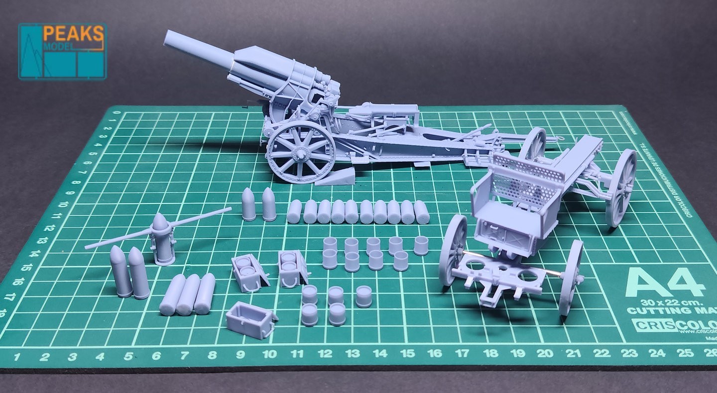 Building Peaks Model  Krupp 21cm Mörser 16