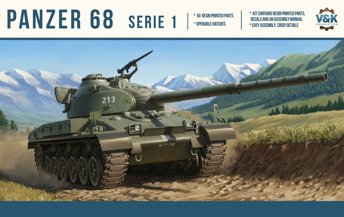 V&K: Kit of Panzer 68 Serie 1 Now Available