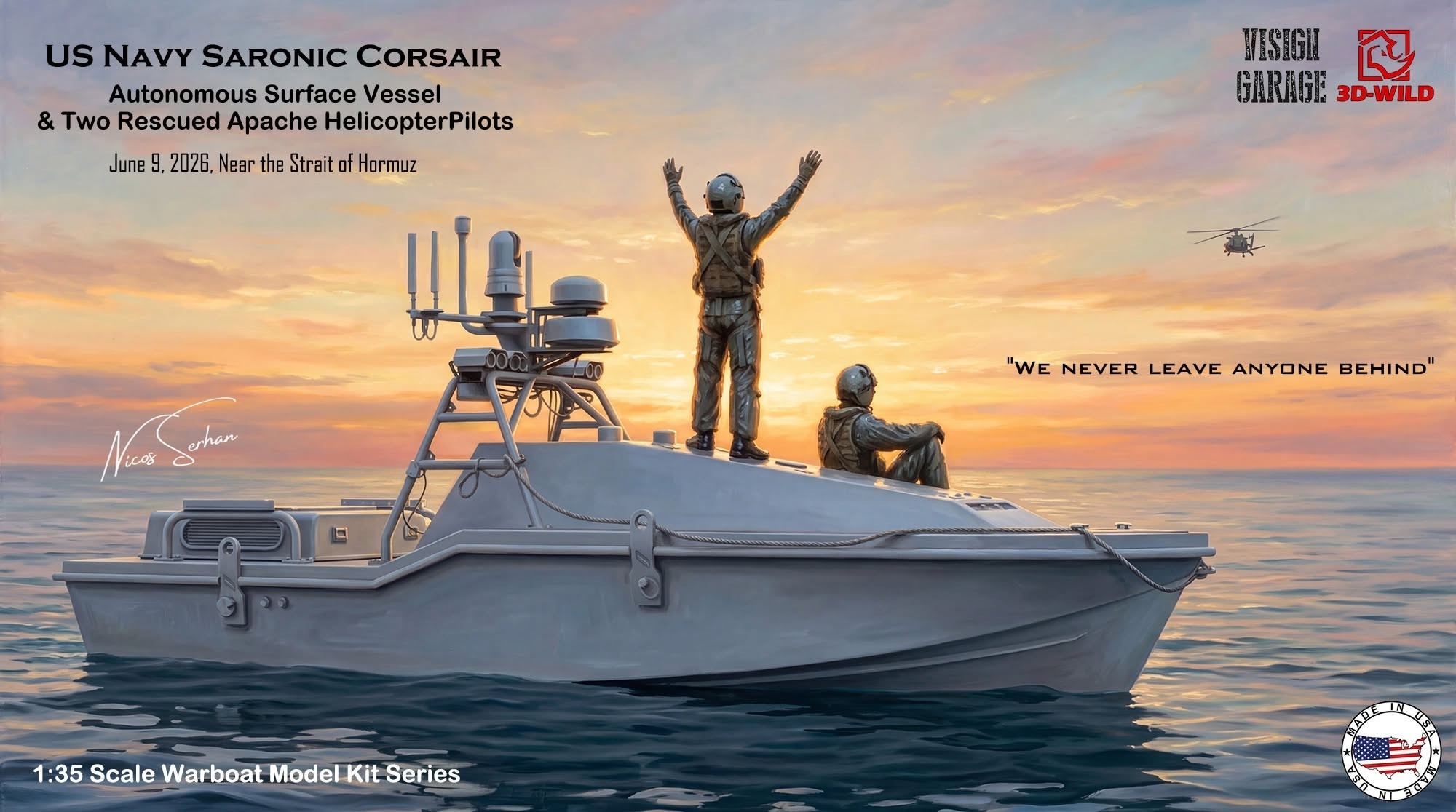U.S. Navy Saronic Corsair & Rescued Apache Pilots