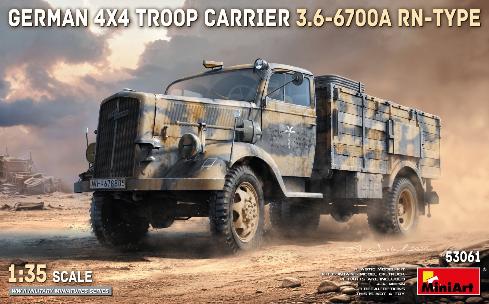 MiniArt GERMAN 4X4 TROOP CARRIER 3.6-6700A RN-TYPE