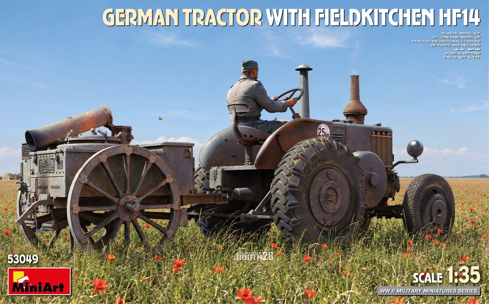 MiniArt GERMAN TRACTOR WITH FIELDKITCHEN HF14