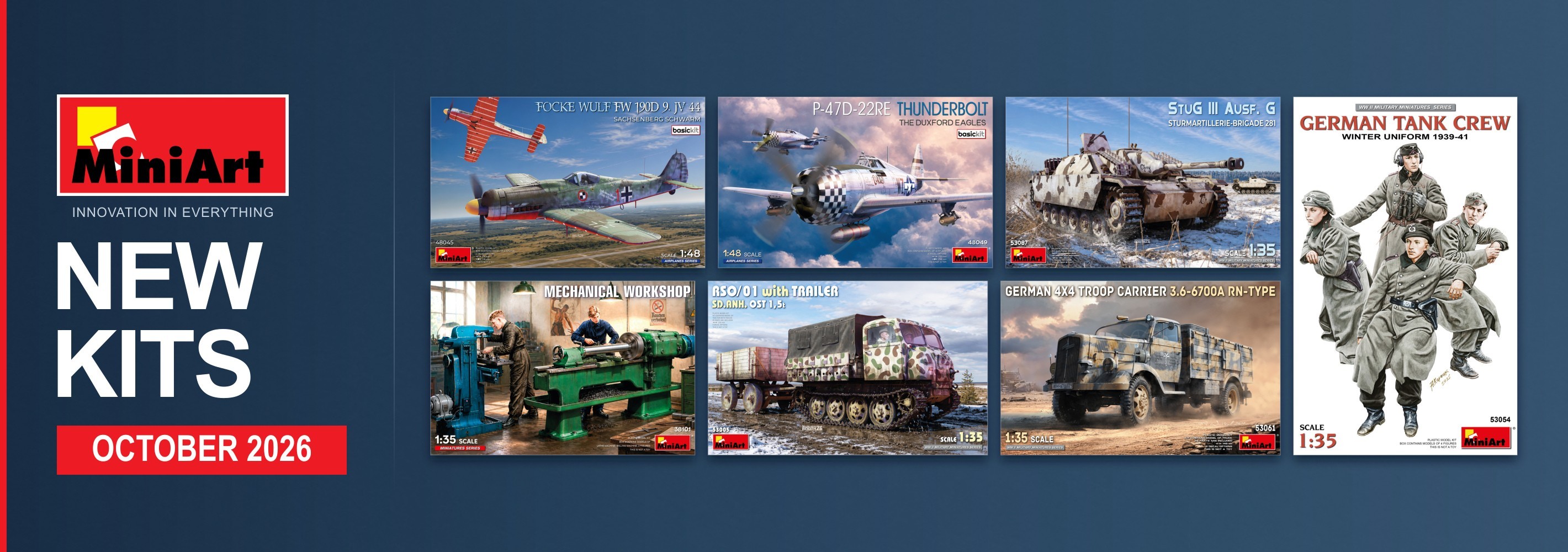 New MiniArt Kits Available ✅ October 2026
