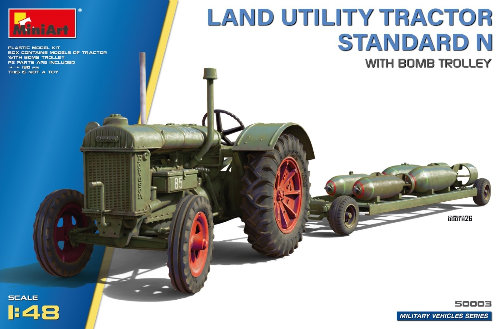 MiniArt LAND UTILITY TRACTOR STANDARD N  WITH BOMB TROLLEY